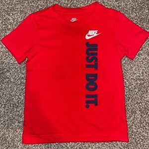 Nike Kids Red 'Just Do It' Tee